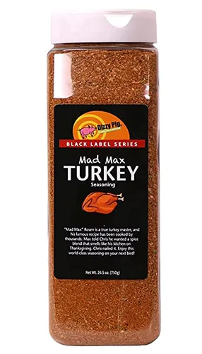 Vista 6 de Dizzy Pig Barbecue Company Black Label Series Seasonings - Mad Max Pavo BRINE (cuarto de galón)