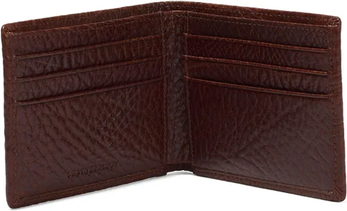 Vista 5 de Leatherology Espresso - Cartera plegable delgada para hombre RFID disponible