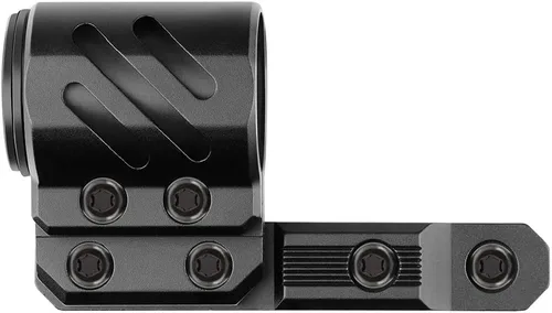 Vista 4 de Feyachi mlok - Soporte de anillo para linterna offset para sistema de riel Mlok, 2 insertos de montaje incluidos para linterna de 1.063 in, 1.000