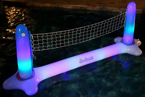 Vista 4 de Poolcandy Juego de voleibol LED flotante gigante iluminado