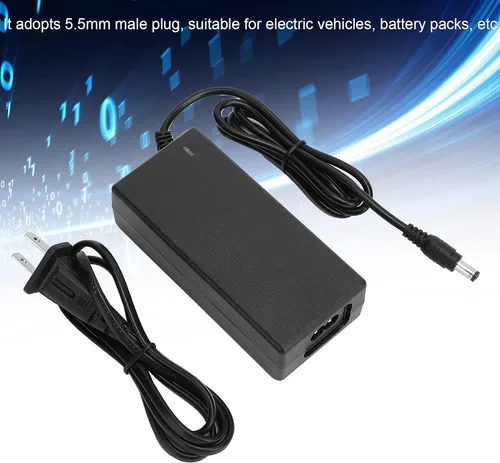 Vista 3 de Cargador adaptador de corriente DC 42V 2A para batería de litio de 36V y carga silenciosa