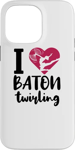 Vista 21 de iPhone 16 I Love Baton Twirling Majorette Baton Twirler Case