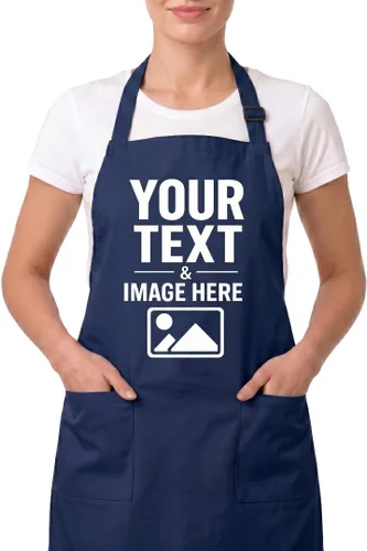 Vista 9 de CRAZYDAISYWORLD Delantales de tamaño estándar con diseño de nombre de texto personalizado unisex