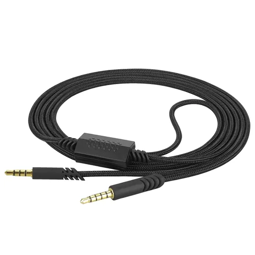 Vista 2 de Geekria Cable de audio para juegos compatible con Astro A40tr, A40, A30, A10/A10 (Gen 2), cable de auriculares para juegos, cable auxiliar estéreo