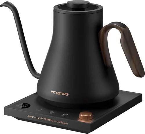 Vista 13 de INTASTING Hervidor Eléctrico, Hervidor Eléctrico de Cuello de Ganso, Control Preciso de Temperatura de ±1℉, Interior de Acero Inoxidable, Blanco