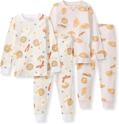 Vista 50 de Burt's Bees Baby Conjunto de Pijama de 2 Piezas para Niños con Camiseta de Manga Larga y Pantalones de Algodón Orgánico