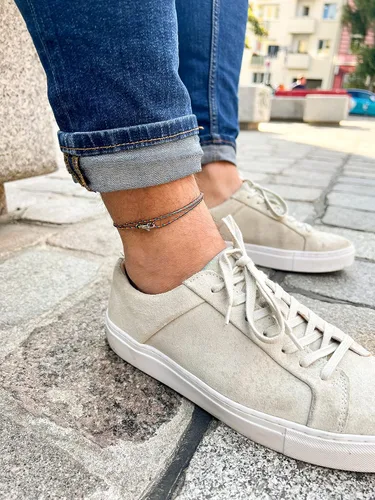 Vista 32 de Made by Nami Surfer Anklet with Snap Hook Clasp Waterproof & Adjustable Thin String Ankle Bracelets for Women and Men Handmade Jewelry for Beach and