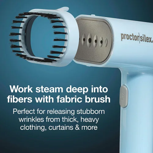 Vista 7 de Proctor Silex Vaporizador Compacto de Viaje para Ropa y Plancha, Listo en 45 Segundos para 7 Minutos de Uso Continuo, Portátil y Ligero, Esenciales