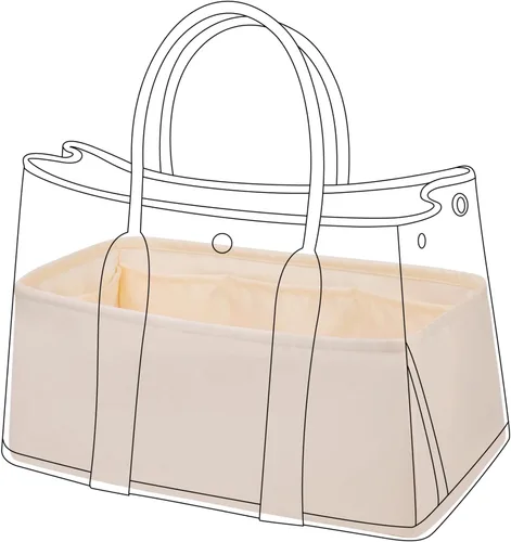 Vista 14 de DGAZ Organizador de bolso de seda para bolsa de fiesta de jardín