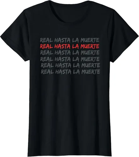 Vista 8 de Camiseta Real Hasta La Muerte Negro