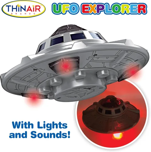 Vista 5 de Nature Bound Juguete espacial de nave espacial OVNI, juego de nave espacial para niños con dos extraterrestres, luces y sonidos, aventura educativa