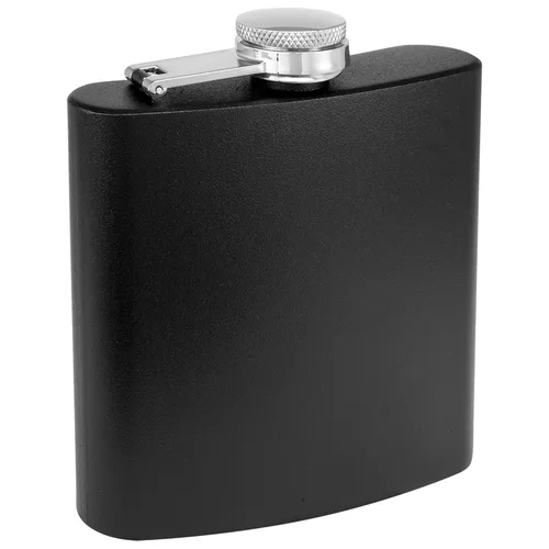 Vista 4 de Petaca de Acero Inoxidable de 6 oz con Embudo de Petaca para Hombres y Mujeres - Juegos de Regalo de Petaca con Recubrimiento en Polvo, Padrinos