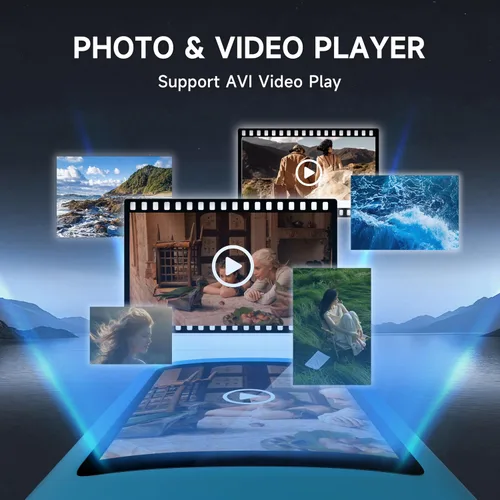 Vista 4 de Reproductor de MP3 con Bluetooth 5.2, reproductor de música portátil con tarjeta de memoria de 32 GB, auriculares estéreo, grabadora de voz, video