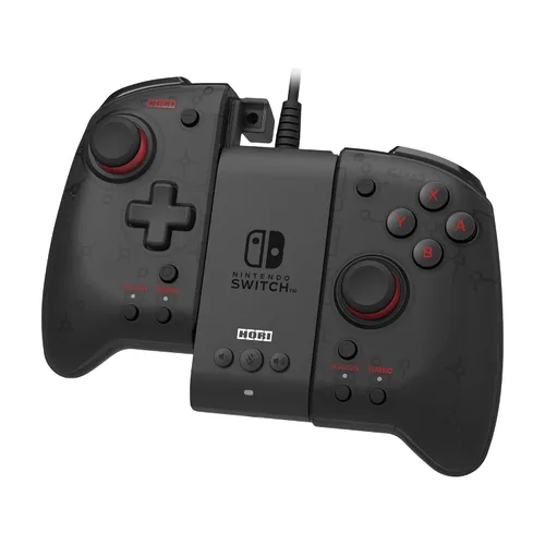 Vista 2 de HORI Split Pad Pro Attachment Set - Ergonomic Controller for Handheld Mode & Wired Controller - Officially Licensed By Nintendo - Nintendo Switch