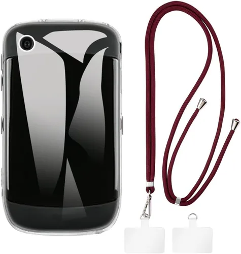 Vista 15 de Funda y cordón para BlackBerry 8520 Curve - transparente+negro Funda transparente + cordón negro