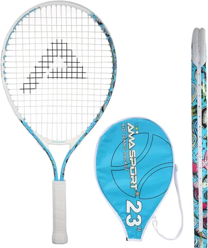 Vista 33 de AMA SPORT Raqueta de tenis para niños pequeños, kit de iniciación de raqueta de tenis de 17 a 25 pulgadas para niñas y niños con bolsa de nailon