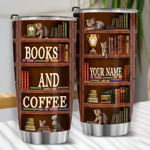 Vista 61 de T40413 - Taza personalizada para amantes de los libros, taza de café con texto en inglés "Just A Girl Loves Book", regalo para mujeres y niñas
