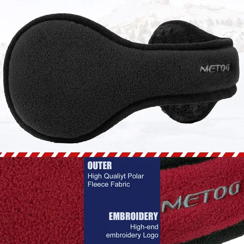 Vista 4 de Metog Calentadores de oído plegables unisex Polar Fleecekints Winter EarMuffs