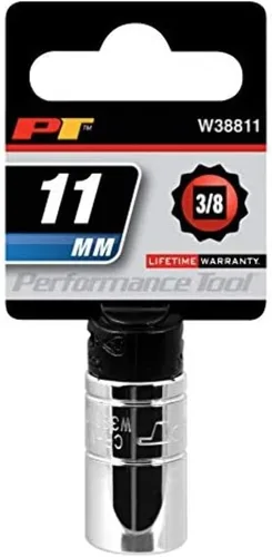 Vista 21 de Performance Tool W38812 Enchufe de 12 puntas, unidad de 3/8 de pulgada, 12 mm Chrome vanadium steel. Polished nickel chrome finish. Designed to