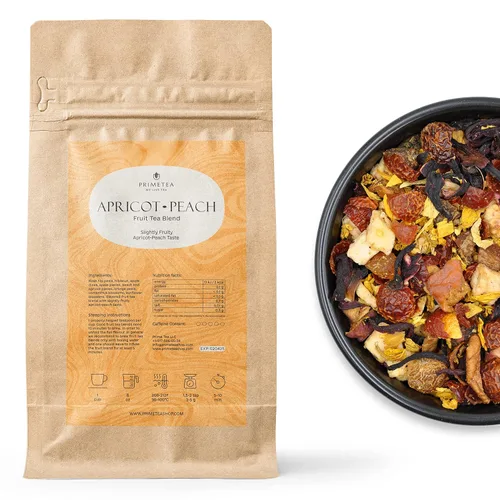 Vista 24 de Prime Tea Grandma's Fruit Basket – Exquisita fruta tisana, hojas sueltas orgánicas de primera calidad, deliciosa mezcla de té de hierbas, natural