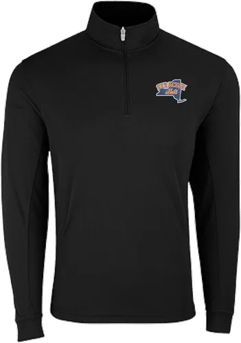 Vista 7 de Vantage Apparel Jersey con cremallera de un cuarto de béisbol de la liga menor