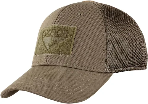Vista 7 de Condor Gorra de malla flexible para exteriores, Negro - Kryptek Highlander