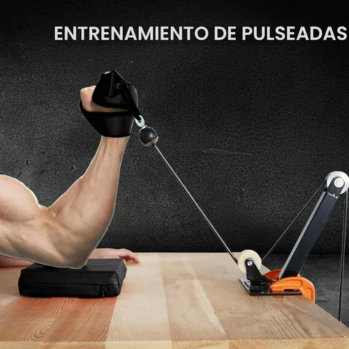 Vista 4 de Correa de Entrenamiento de Lucha de Brazo, Cinturón de Agarre de Mano, Ejercitador Fortalecedor de Brazo, Dedo y Antebrazo para Máquina de Cable