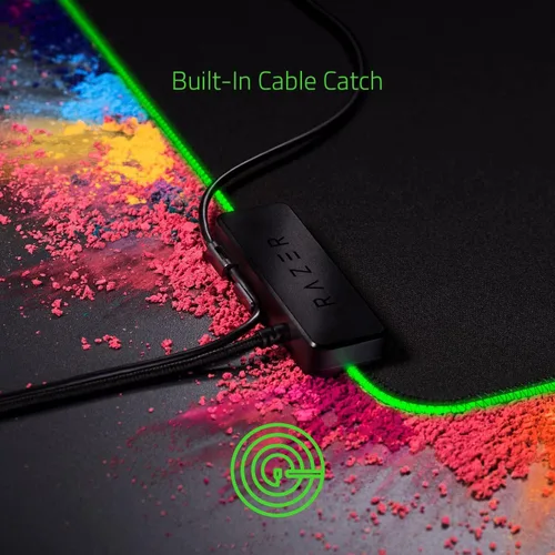 Vista 7 de Razer Goliathus Chroma - Alfombrilla de mouse suave para juegos con superficie de tela microtexturizada, optimizada para todos los ajustes