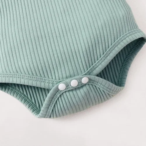 Vista 8 de Conjunto de ropa para bebé recién nacido, mameluco con pantalón floral, ropa de algodón para niñas