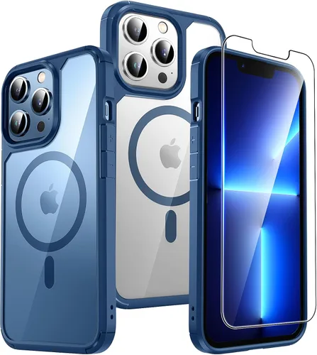 Vista 21 de TAURI Funda para iPhone 17, antiamarilleamiento con protector de pantalla, protección de grado militar, a prueba de golpes, delgada para iPhone 17