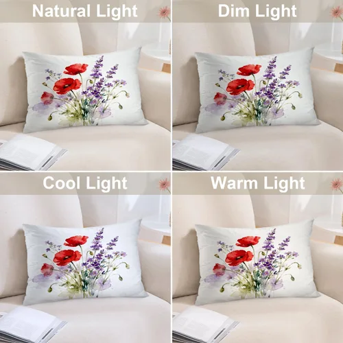 Vista 360 de Batmerry Autumn Pumpkin Templeton Throw Pillow Covers, Green Leaves Paths Forests Decorative Pillow Covers Digital Printing Blended for Couch Sofa