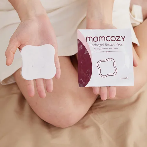 Vista 8 de Momcozy Paquetes de terapia de mama más grandes y almohadillas suaves para pezones de hidrogel, esenciales para la lactancia materna