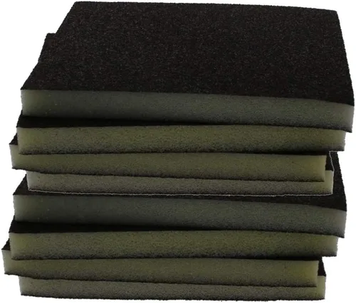 Vista 21 de Utoolmart Bloques de lijado de esponja de lijado, esponja de papel de lija húmedo y seco de grano 80, kit de esponja de arena lavable y 4 piezas