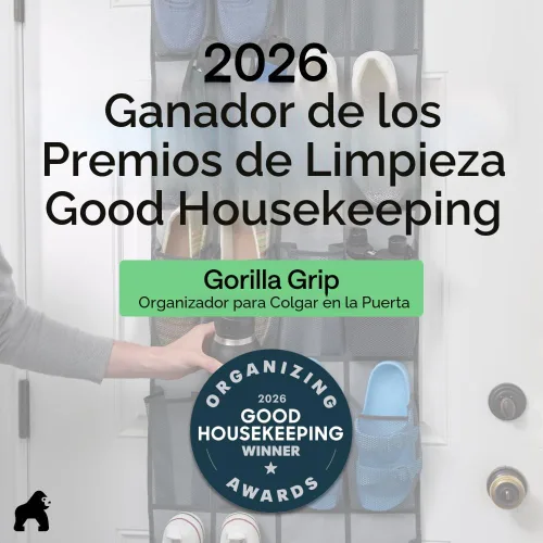 Vista 4 de Gorilla Grip - Zapatero para colgar en la puerta, 24 bolsillos de malla para sostener hasta 40 libras, organizador para parte trasera del armario