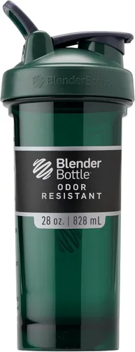 Vista 20 de BlenderBottle - Botella agitadora Pro Series ideal para batidos de proteínas y preentrenamiento, 32 onzas, color negro