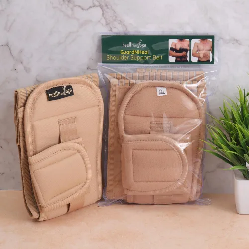 Vista 5 de HealthAndYoga™ GuardNHeal - Inmovilizador de hombro para mujeres y hombres - Soporte de puño rotador y honda de hombro - Izquierda o derecha