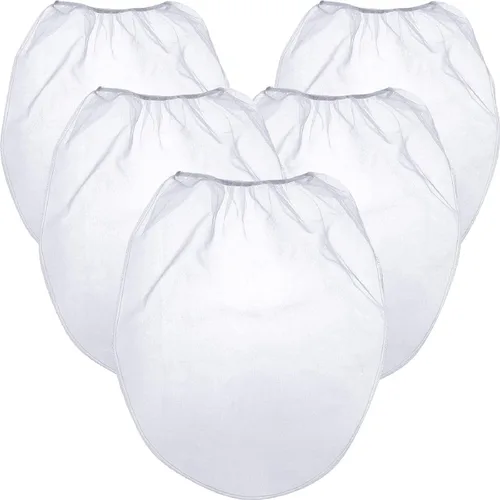 Vista 15 de Patelai 5 bolsas de colador de pintura de 5 galones de malla fina regular/coladores elásticos para uso con pulverizadores de pintura (blanco)