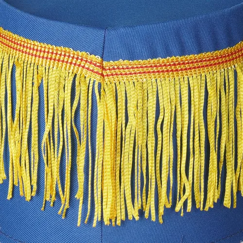 Vista 6 de winying Sombrero de tambor mayor para adultos y niños, sombrero de Majorette, sombrero de banda de tambor, sombrero de soldado de juguete con plumas