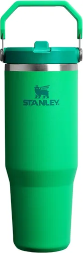 Vista 44 de STANLEY IceFlow 2.0 - Vaso con pajilla abatible con asa, 30 onzas, tapa giratoria y popote abatible, botella de agua a prueba de fugas, acero Tiza