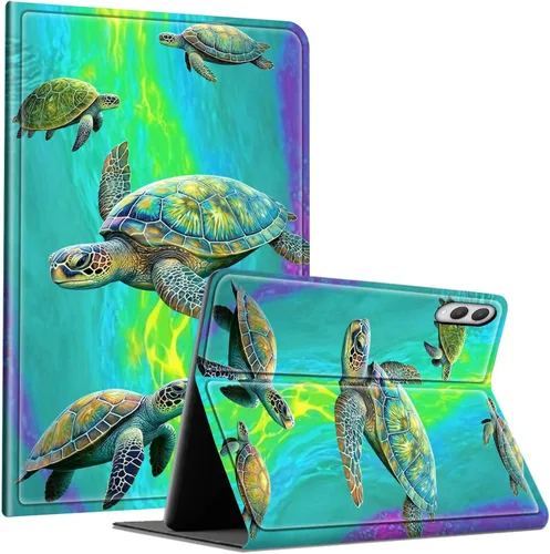 Vista 34 de Slim Case for Samsung Galaxy Tab S10 Lite / S10 FE / S9 FE 10.9" & Galaxy Tab S9 11", Multi-Angle Stand PU Leather Smart Folio Cover with Soft TPU