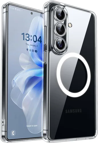 Vista 69 de CANSHN Funda diseñada para Samsung Galaxy A16-5G [protección completa de la cámara] [compatible con Magsafe] funda protectora trasera translúcida