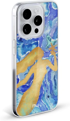 Vista 2 de Head Case Designs Funda de gel suave con licencia oficial de Paul Brent Agate Mermaid Coastal compatible con Apple iPhone 7 Plus/iPhone 8 Plus