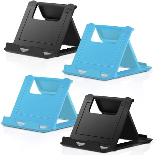 Vista 8 de COOLOO Soporte para teléfono celular, paquete de 4, soporte para tableta multiángulo, soporte universal para teléfono para escritorio, teléfono
