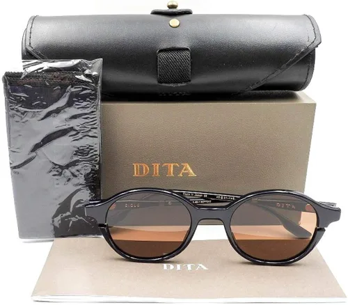 Vista 4 de Dita SIGLO DTS113-48-02 Azul marino - Gafas de sol de oro amarillo envejecido 1890in
