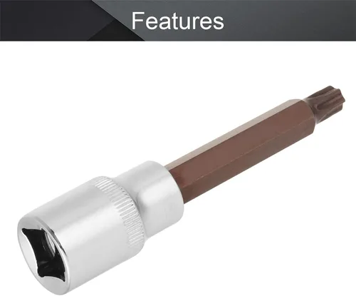 Vista 25 de Utoolmart 1/2" Drive x 0.551 in largo Hex Bit Socket, métrico, S2 y Cr-V acero 1pcs