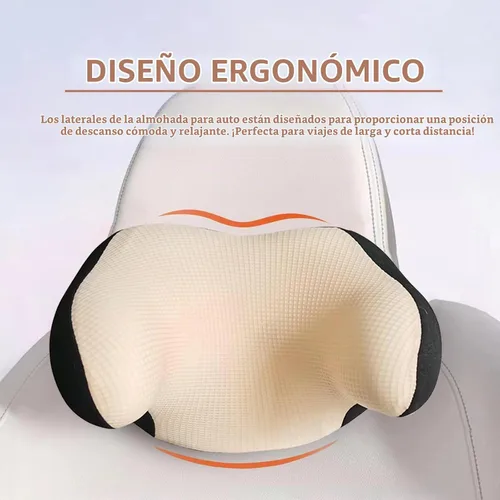 Vista 6 de Almohada realmente útil para reposacabezas de coche, almohada para el cuello del coche para dormir con correa ajustable, 100% espuma viscoelástica