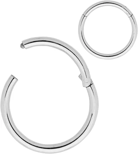 Vista 8 de 365 Sleepers - Piercing para el cuerpo de acero quirúrgico 316L, 20G, 18G, 16G, 14G, 12G, 10G, 8G, 6G, con sección abisagrado, se vende por unidad