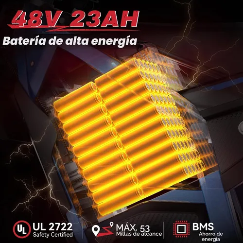 Vista 3 de RadTrail M5 - Motocicleta eléctrica de 48 V para adolescentes y adultos Azul