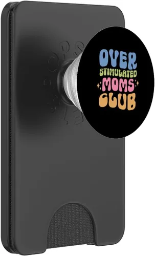 Vista 8 de Soverstimulated Moms Club Groovy Funny Mom PopSockets intercambiables PopGrip