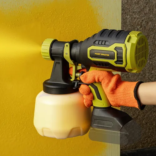Vista 6 de Pulverizador de pintura inalámbrico compatible con batería Dewalt de 20 V (batería no incluida), 33.8 fl oz/min de alto flujo, contenedor de 40.6 fl